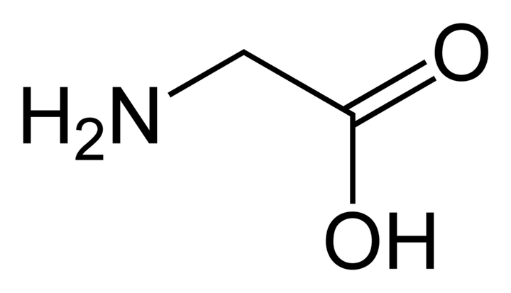 Formula di struttura della glicina